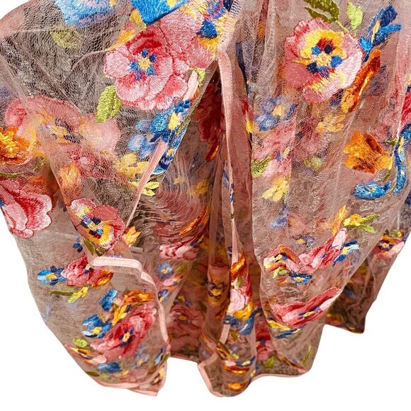 For Love & Lemons | Delaney Peony Sheer Lace Maxi Dress Size S | NWT - Picture 7 of 13